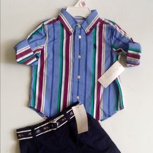 NEW WITH TAG RALPH LAUREN POLO BABY BOY TWO PIECE